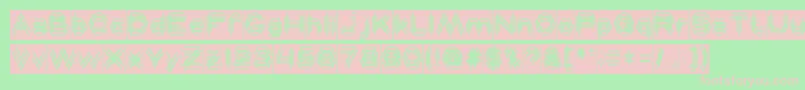 fuente MAVERICK Inverse – Fuentes Rosadas Sobre Fondo Verde