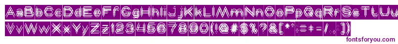 Шрифт MAVERICK Inverse – фиолетовые шрифты