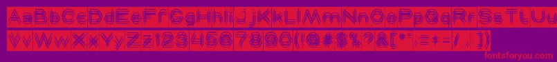 MAVERICK Inverse Font – Red Fonts on Purple Background
