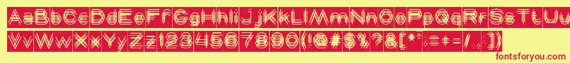 MAVERICK Inverse Font – Red Fonts on Yellow Background