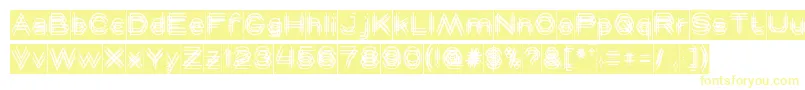Шрифт MAVERICK Inverse – жёлтые шрифты