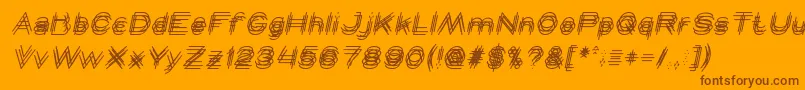 More about MAVERICK italic Font MAVERICK italic Font – Brown Fonts on Orange Background