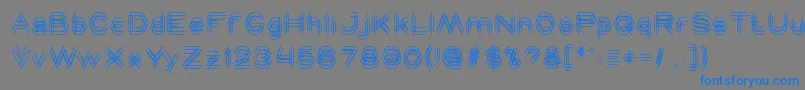 MAVERICK Light Font – Blue Fonts on Gray Background