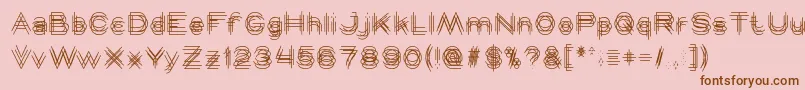 MAVERICK Light Font – Brown Fonts on Pink Background