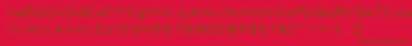 MAVERICK Light Font – Brown Fonts on Red Background