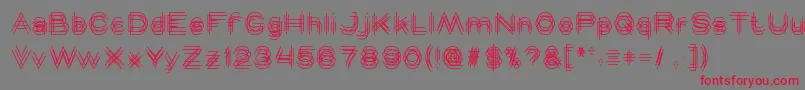 MAVERICK Light Font – Red Fonts on Gray Background
