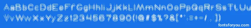 MAVERICK Light Font – White Fonts on Blue Background