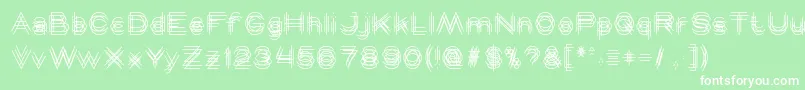 MAVERICK Light Font – White Fonts on Green Background