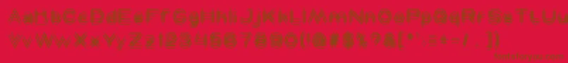 MAVERICK Font – Brown Fonts on Red Background
