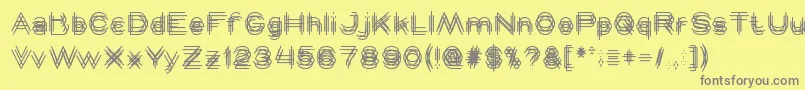 MAVERICK Font – Gray Fonts on Yellow Background