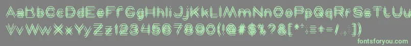 MAVERICK Font – Green Fonts on Gray Background