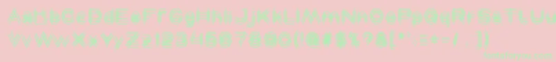 MAVERICK Font – Green Fonts on Pink Background