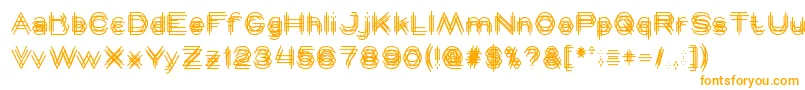 MAVERICK Font – Orange Fonts on White Background