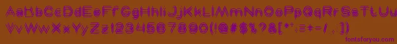 MAVERICK Font – Purple Fonts on Brown Background
