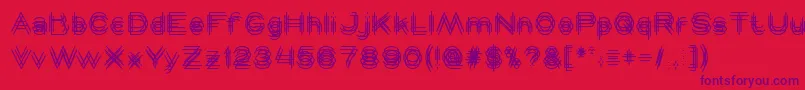 MAVERICK Font – Purple Fonts on Red Background