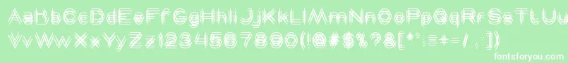 MAVERICK Font – White Fonts on Green Background