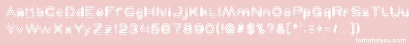 MAVERICK-Schriftart – Weiße Schriften auf rosa Hintergrund