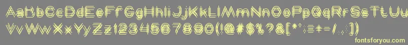 MAVERICK Font – Yellow Fonts on Gray Background
