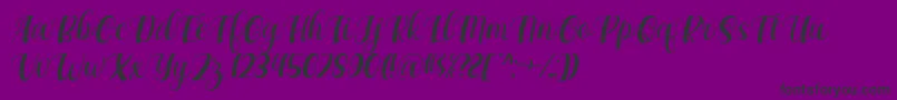 Fonte Maxeva by 7NTypes D – fontes pretas em um fundo violeta