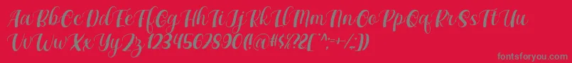 Шрифт Maxeva by 7NTypes D – серые шрифты на красном фоне