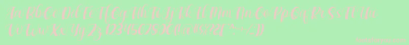 fuente Maxeva by 7NTypes D – Fuentes Rosadas Sobre Fondo Verde