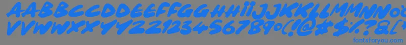 Подробнее о шрифте Maxi Marker Italic Шрифт Maxi Marker Italic – синие шрифты на сером фоне