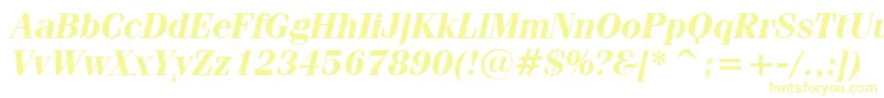 FeniceBoldItalicBt Font – Yellow Fonts