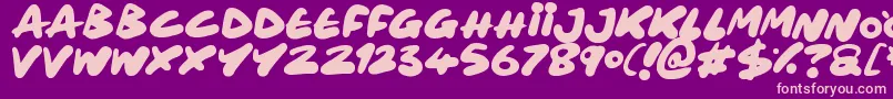 Maxi Marker Font – Pink Fonts on Purple Background