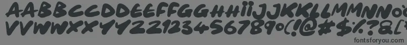 Maxi Marker Font – Black Fonts on Gray Background
