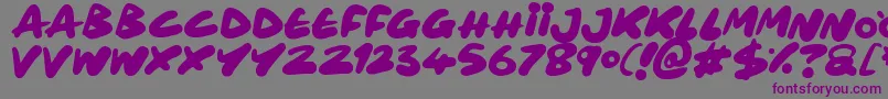 Maxi Marker Font – Purple Fonts on Gray Background