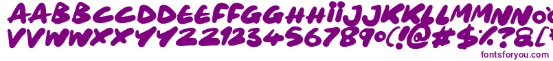 Шрифт Maxi Marker – фиолетовые шрифты на белом фоне