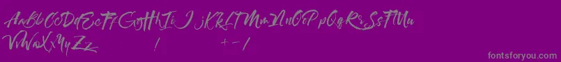 Maximaz Font – Gray Fonts on Purple Background