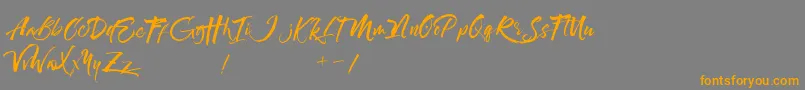 Maximaz Font – Orange Fonts on Gray Background