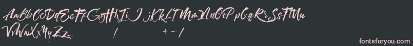 Maximaz Font – Pink Fonts on Black Background