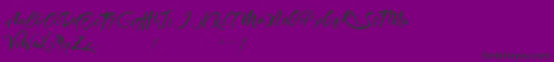 フォントMaximaz – 紫の背景に黒い文字