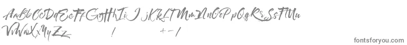 Maximaz Font – Gray Fonts on White Background