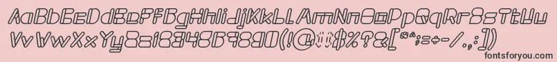 MAXIMUM KILOMETER Bold Italic Font – Black Fonts on Pink Background