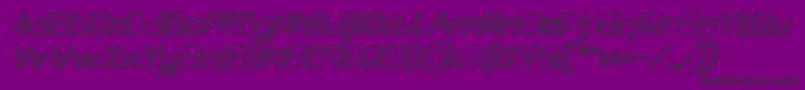 fuente MAXIMUM KILOMETER Bold Italic – Fuentes Negras Sobre Fondo Morado