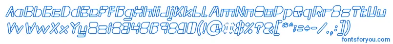 MAXIMUM KILOMETER Bold Italic-fontti – siniset fontit