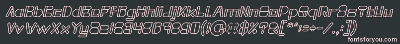 MAXIMUM KILOMETER Bold Italic Font – Pink Fonts on Black Background