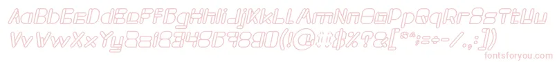MAXIMUM KILOMETER Bold Italic Font – Pink Fonts on White Background