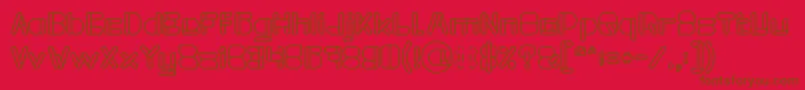 Police MAXIMUM KILOMETER Bold – polices brunes sur fond rouge