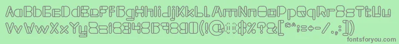fuente MAXIMUM KILOMETER Bold – Fuentes Grises Sobre Fondo Verde