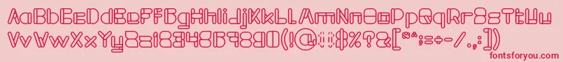 MAXIMUM KILOMETER Bold Font – Red Fonts on Pink Background