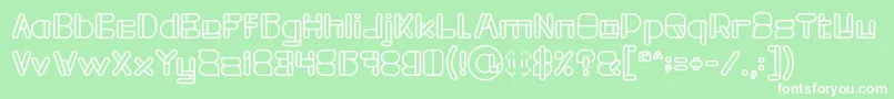 MAXIMUM KILOMETER Bold Font – White Fonts on Green Background