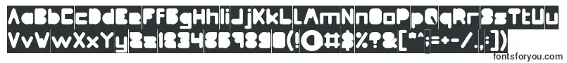 MAXIMUM KILOMETER Filled Inverse Font – Block Fonts