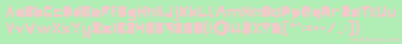 MAXIMUM KILOMETER Filled Font – Pink Fonts on Green Background