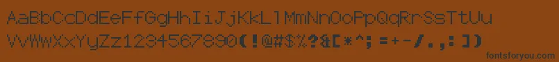 CodersCrux2 Font – Black Fonts on Brown Background