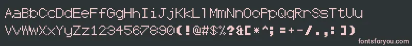 Шрифт CodersCrux2 – розовые шрифты на чёрном фоне