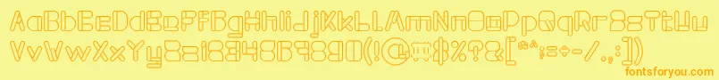 More about MAXIMUM KILOMETER Hollow Font MAXIMUM KILOMETER Hollow Font – Orange Fonts on Yellow Background